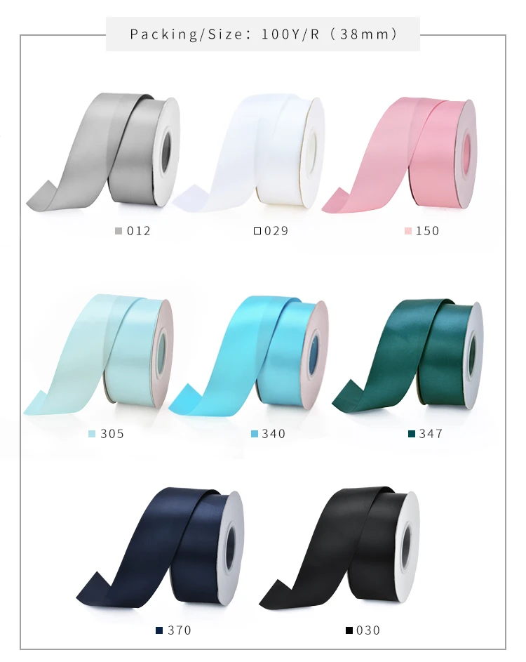 YAMA 25yards/roll Double Face Satin Ribbon 6 9 13 16 25 38 mm Solid Color Ribbons for Handmade Craft Gifts  Wedding Decoration