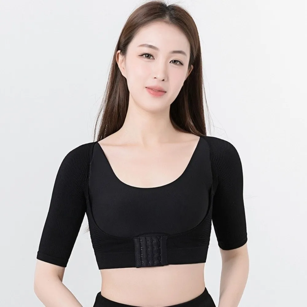 Chest Brace Chest Lifter Shapewear Shoulder Pulling Short Sleeve Push Up Body Shaper Adjustable Shockproof Corrector Posture Top