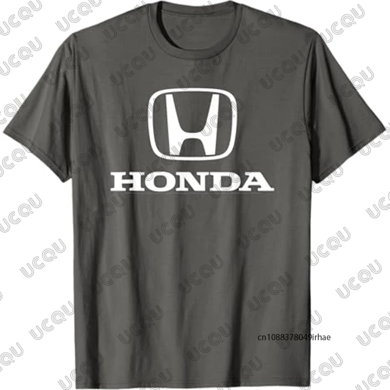 Новая летняя мужская и женская хлопковая футболка с принтом Honda, простые мотоциклетные футболки с короткими рукавами, уличные повседневные уличные топы