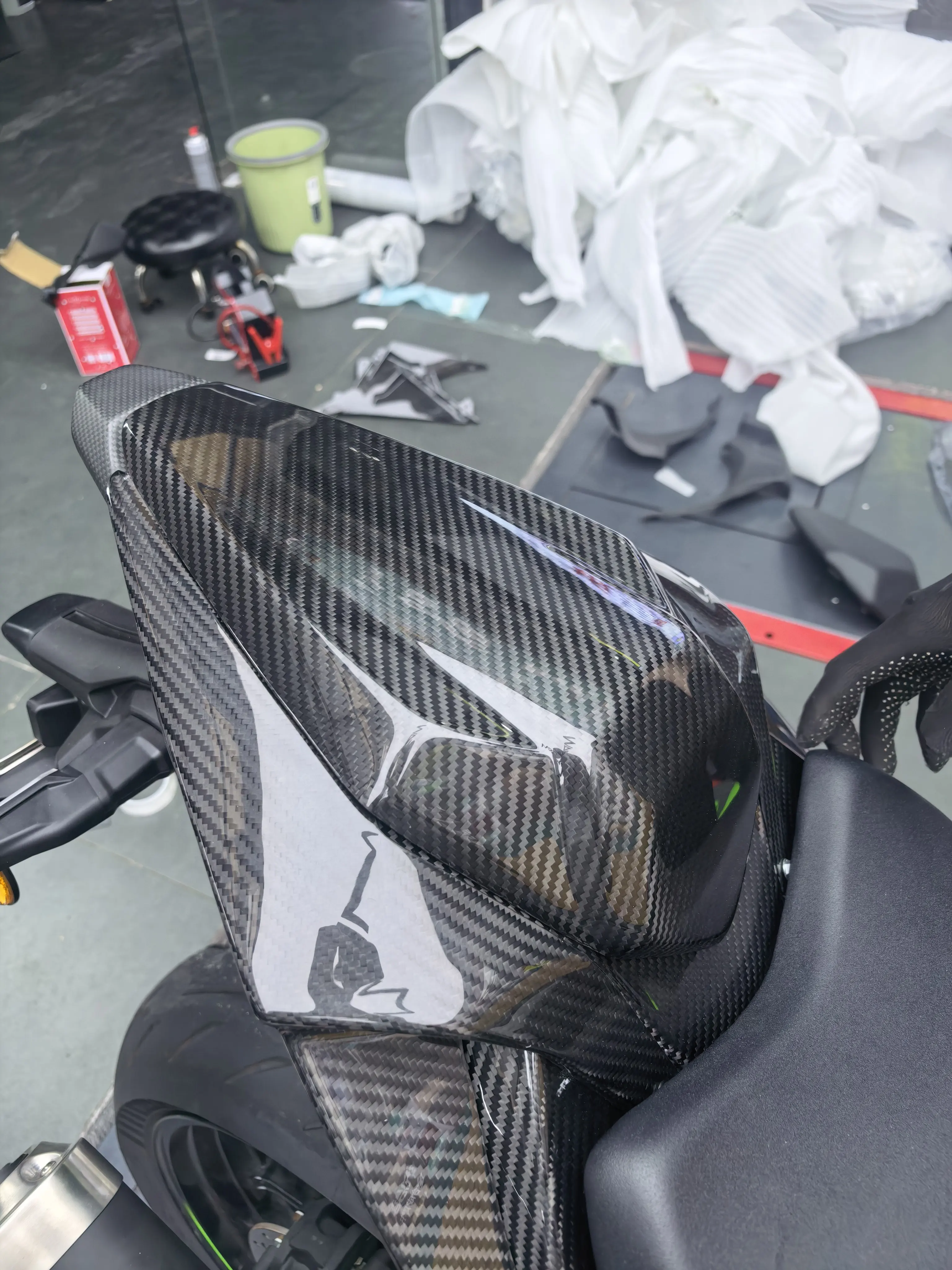 For Kawasaki ZX6R 636 2024 2025 Motorcycle Carbon Fiber Modified Fender Fuel Tank Cover Side Panel Frame Fairing Kit Accessories