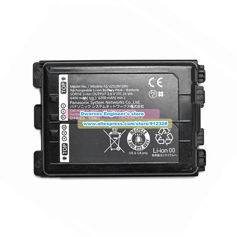 Imagem -02 - Bateria Genuína 3.8v 6400mah 24wh Fz-vzsun120u Fz-vzsun120w Carga para Panasonic Hardpad Fz-n1 Série Fz-n1adlaazj Fz-n1edeazdj