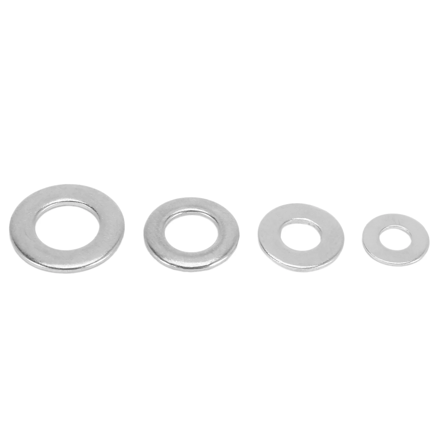 غسالات مسطحة سميكة من الفولاذ المقاوم للصدأ ، غسالة مترية مختلطة ، شكل A ، M3 M4 M5 و M6 ، 200 حزمة