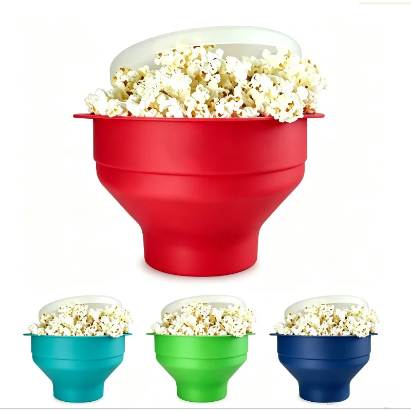 Large Silicone Popcorn Popper, Microwave Popcorn Popper, Collapsible Microwave Popcorn Maker Bowl, Use In Microwave