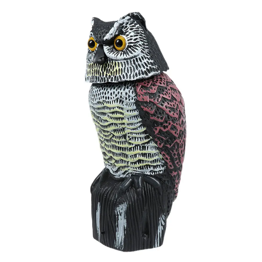 

Garden Landscape Drive Away Birds Owl Statue Modern Chic Decorative Owl Ornament for Indoor Outdoor Garden Balcony Bedroom