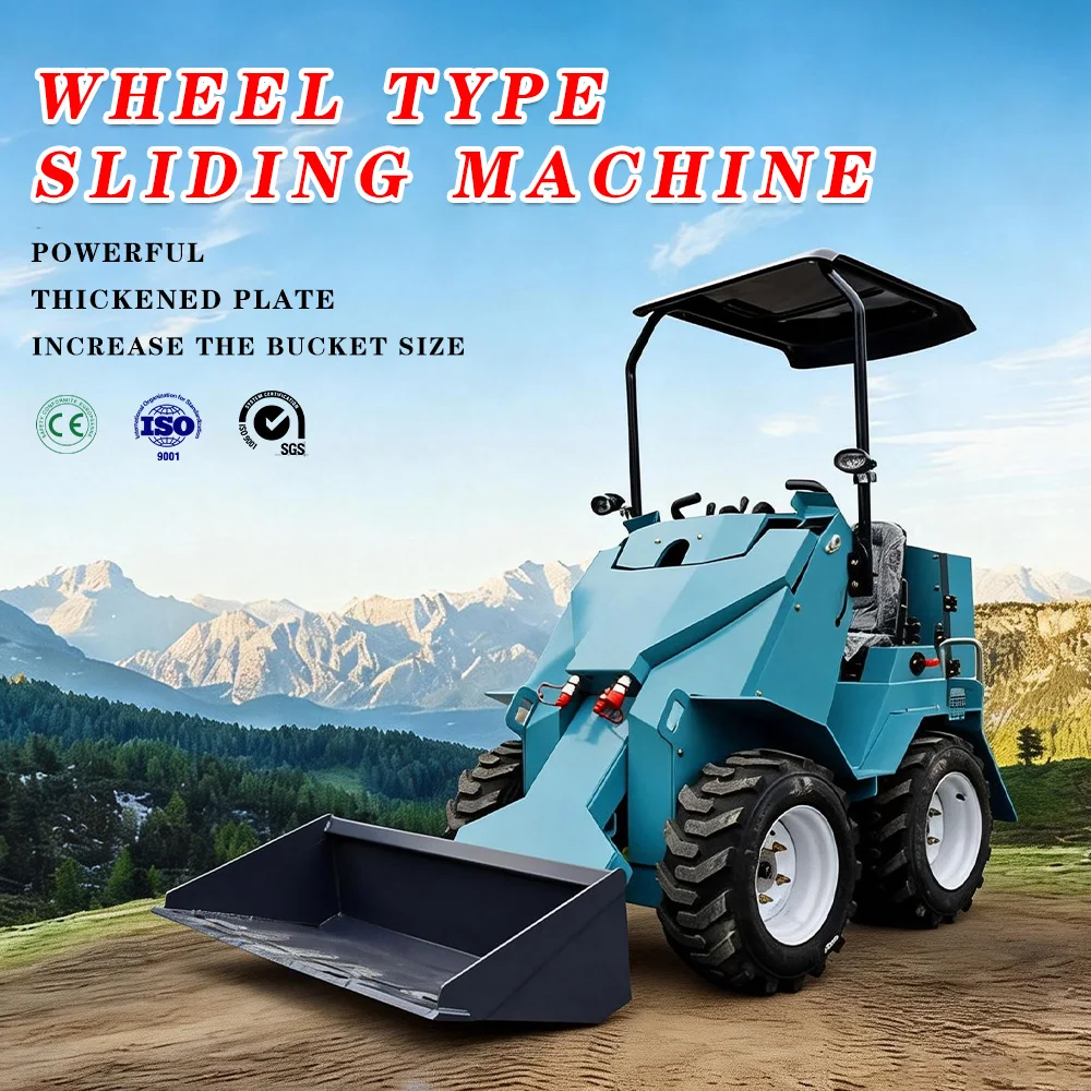 

Durable M-390S Wheel Skid Steer Loader Compact Front End Loader with 4WD for Farm Construction Mining Customize Skid Steer Loade