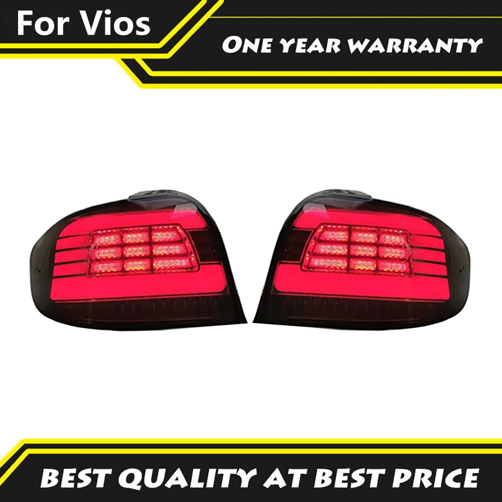 Car LED Taillight Rear Tail Lights Assembly With Dynamic For 2003 - 2007 Toyota Vios Yaris Turn Signal + Reverse + Brake Lights