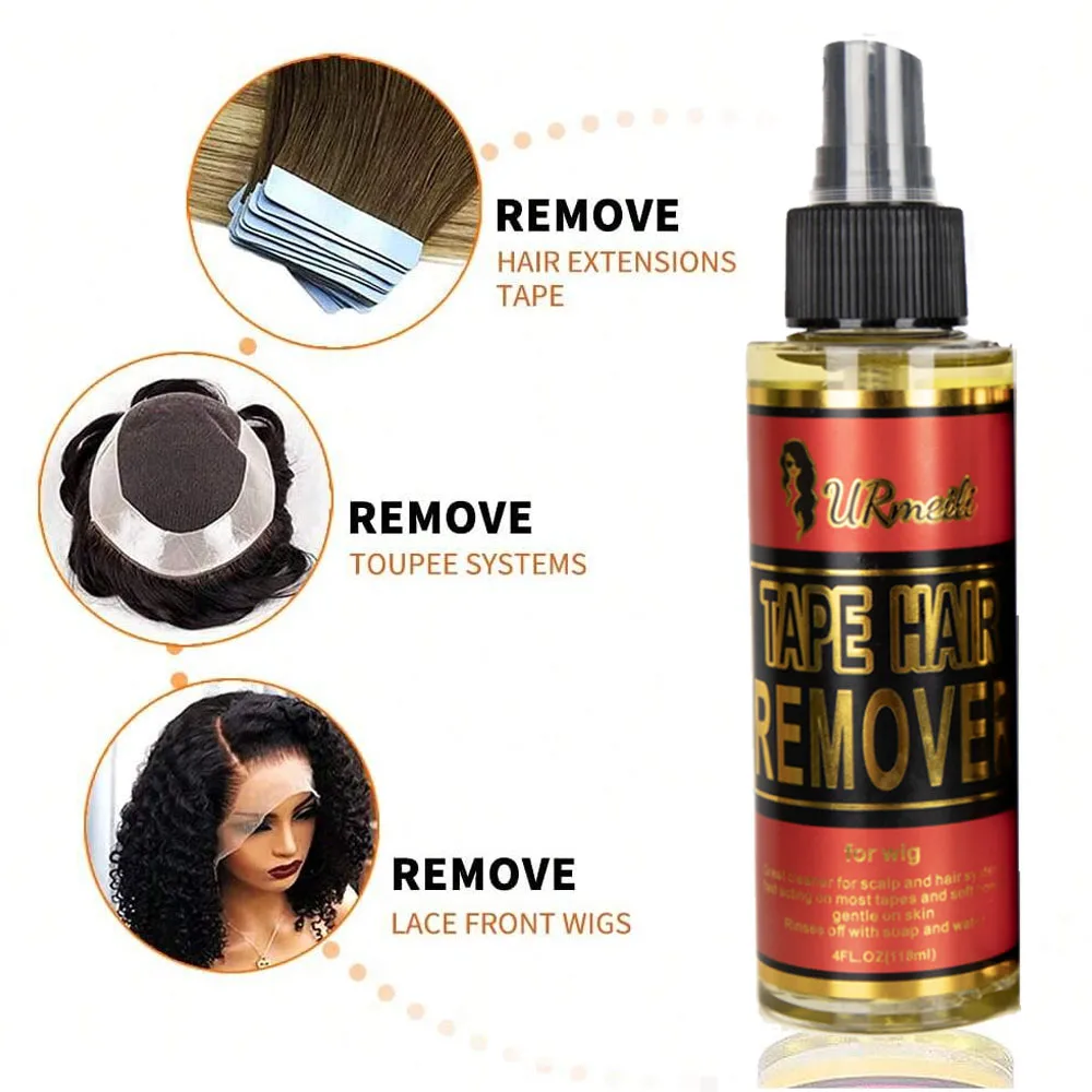 ชุด 2 ชิ้นผมกาวRemoverกาวทําความสะอาดและลูกไม้ละลายสเปรย์และสเปรย์ถือ (120Ml), Extreme Hold & Glueless