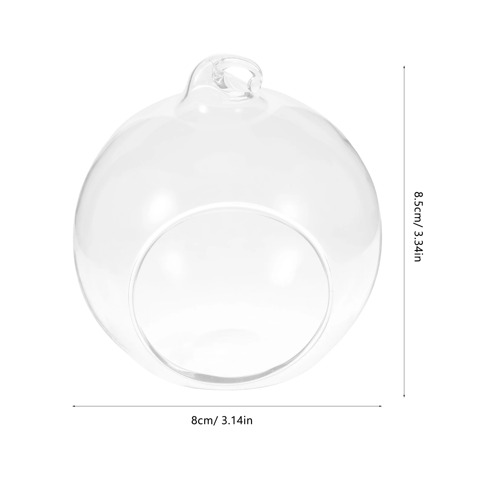

12Pcs Clear Glass Hanging Globe Micro Landscape Terrarium Succulent Air Plant Holder Indoor Decor Planter Hanging Terrarium