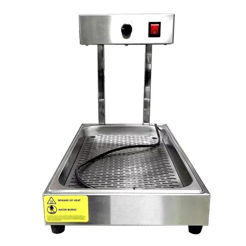 One Tray Fast Food Warmer Restaurant Equipment Chips Buffet Food Warmer Electric Commercial French Fries Warmer