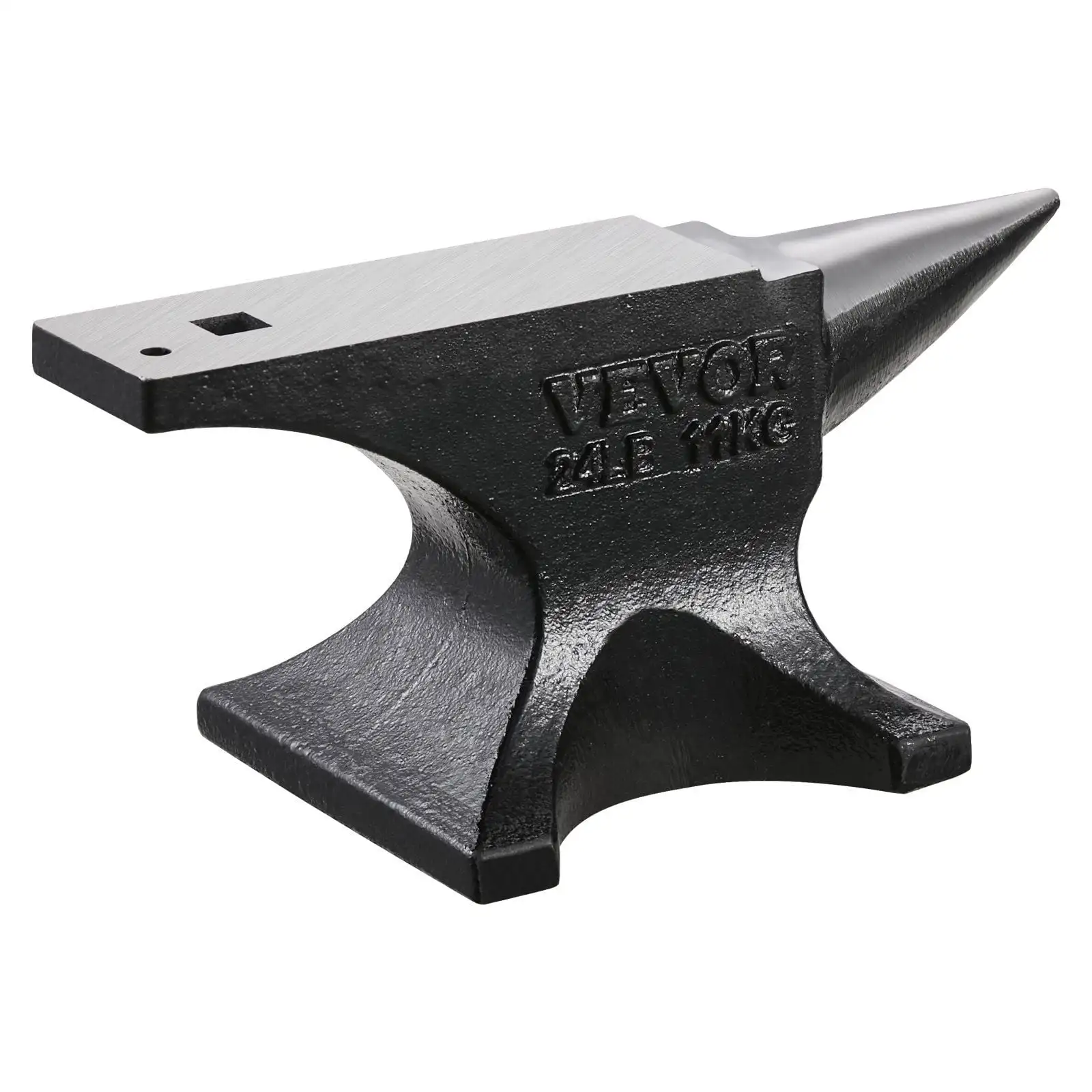 

Single Horn Anvil 25lbs Cast Steel Anvil Round Horn Anvil for Blacksmiths