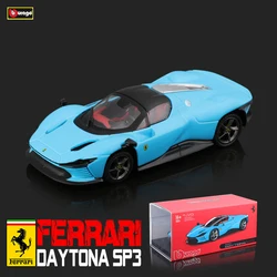 Bburago 1:43 Hardcover Ferrari DAYTONA SP3 Racing Model Simulation Car Model Alloy Car Toy Male Collection Gift