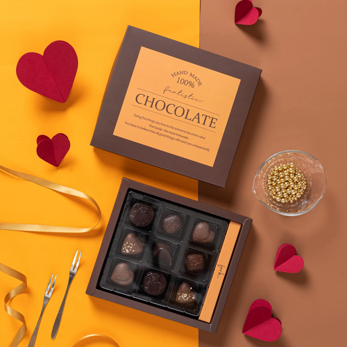 High-End Japanese Style Baking  Truffle Packaging Box Gift Box Baking Supplies Pastry Packaging Box Kitchen Tools