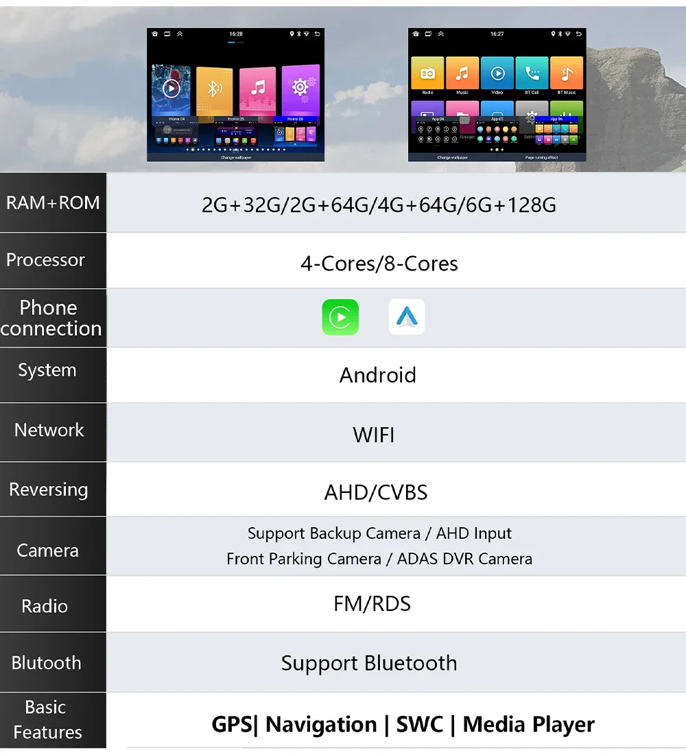 CHSTEK Android Auto Multimedia GPS Navigation Radio For Audi A4 2002 2003-2008 Wireless Carplay Bluetooth WiFi Qualcomm Stereo