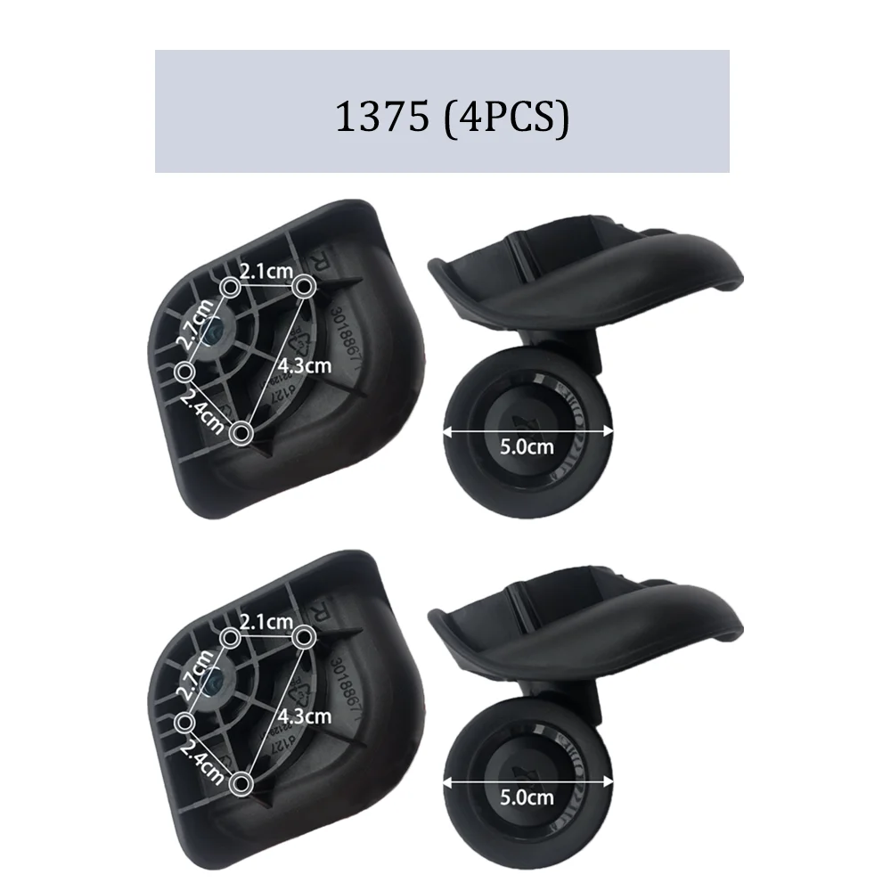 Cocok untuk LOJEL 1375 bagasi Roda troli Case roda katrol geser roda perbaikan roda Universal tahan aus Slient