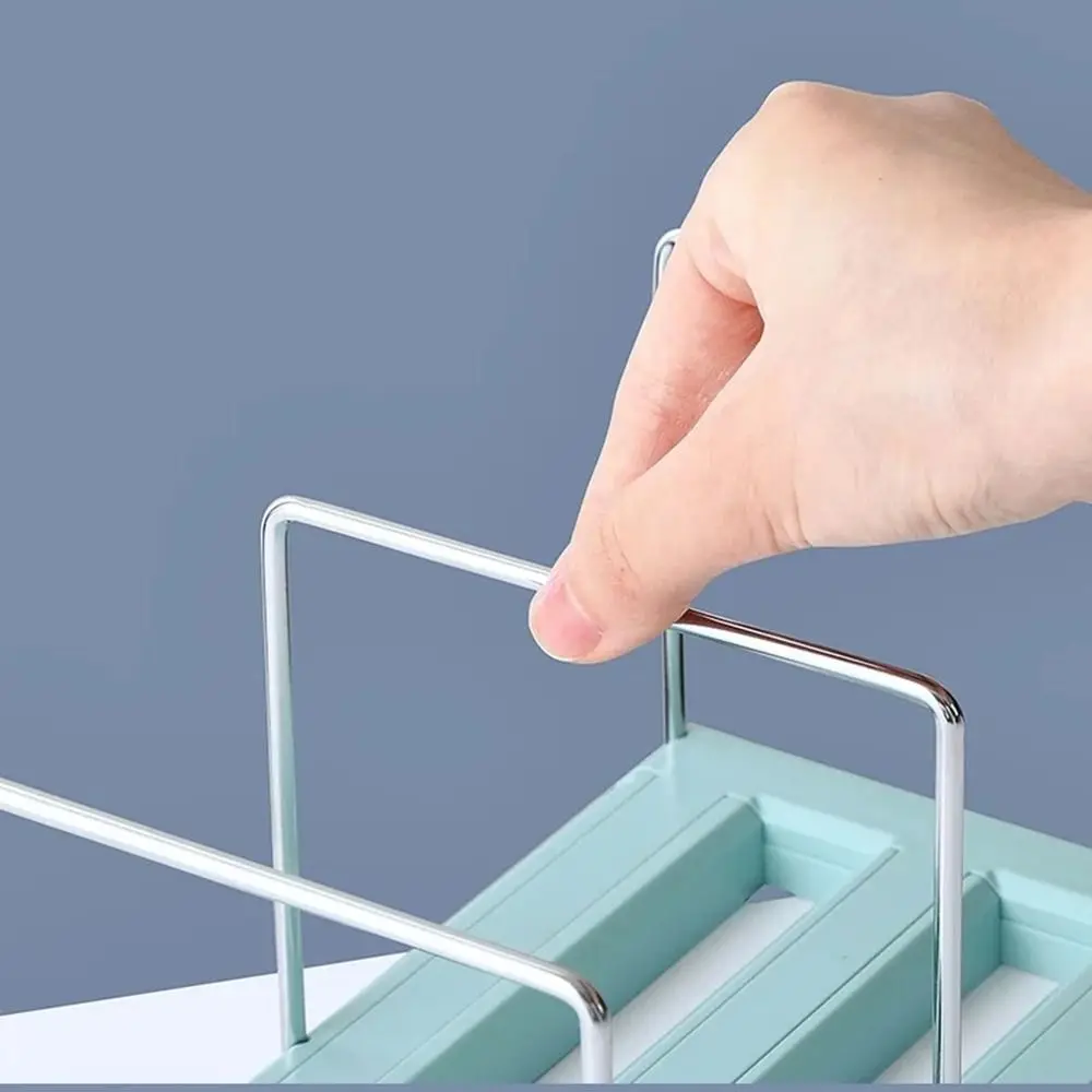 

Adjustable Retractable Bookends Non-slip Dividers Desktop Bookshelf 3 Compartments Easy to install Book Display Rack Office