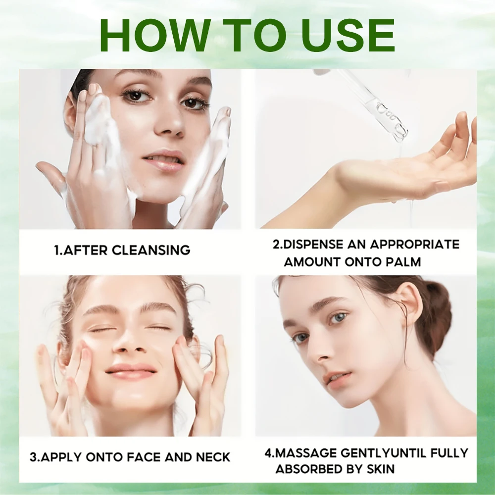 Contiene ácido salicílico y té verde para eliminar manchas oscuras, reparación hidratante, esencia antienvejecimiento, cuidado de la piel Facial