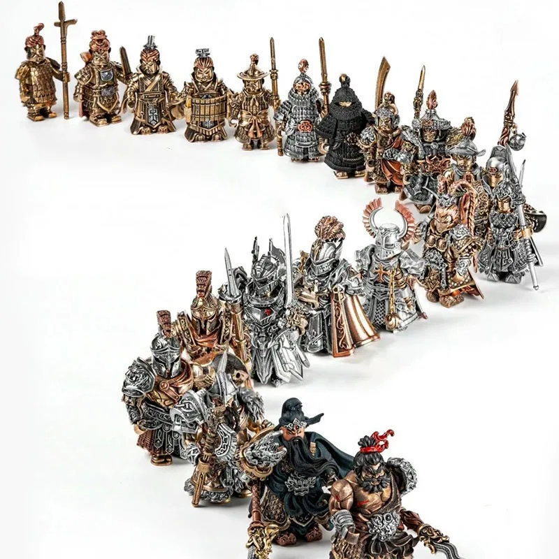 

Original logo Strange Helmet Diversity Mechanical Armor Judge Figurine Weapon Shield Replaceable Emojis Fit DIY Jewelry Ornament