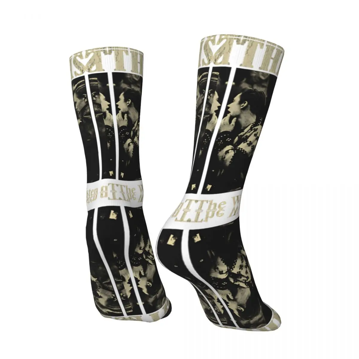 Vintage Tracks Men's compression Socks Unisex The Smiths Harajuku Seamless Printed Novelty Crew Sock