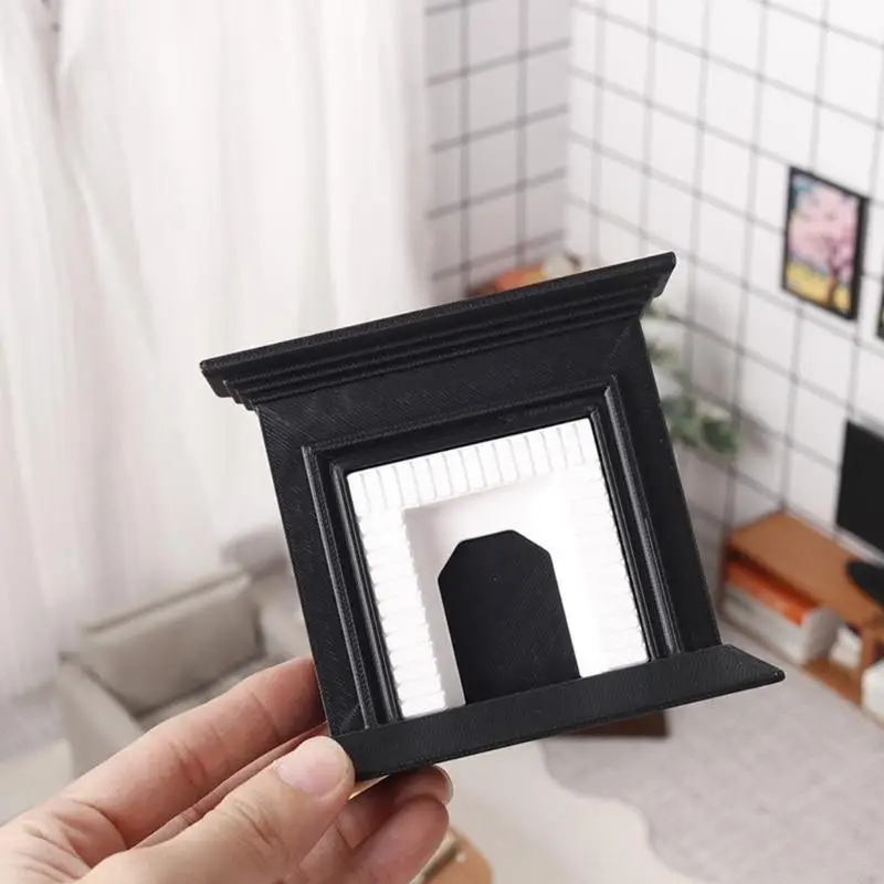 

Display Fireplaces Realistic Mantel Furniture Zakka Model Toy for 1:12 Scale