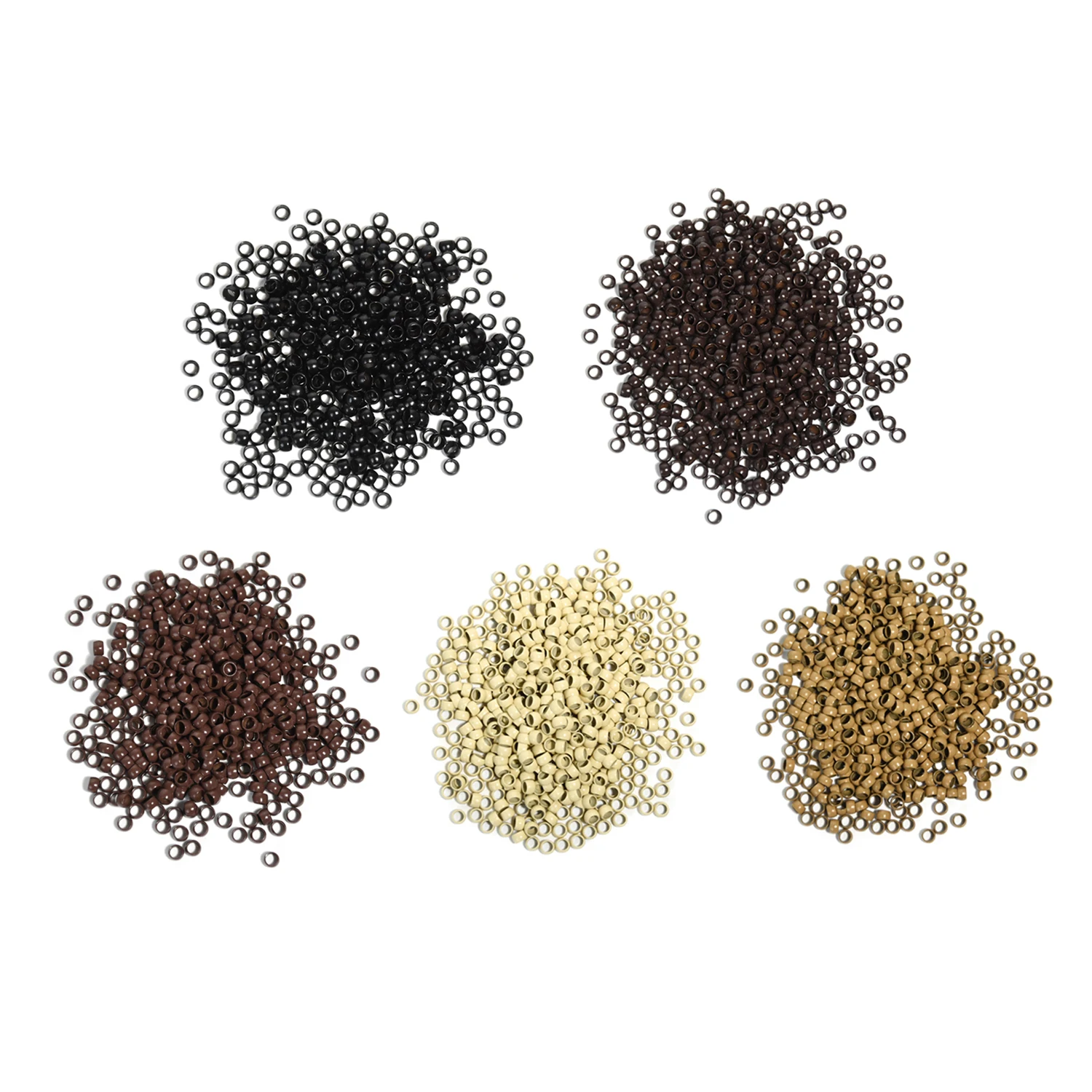 

500pcs 4.0mm Copper Micro Rings Beads Hair Extension Tool Rings Beads for Hair Extensions