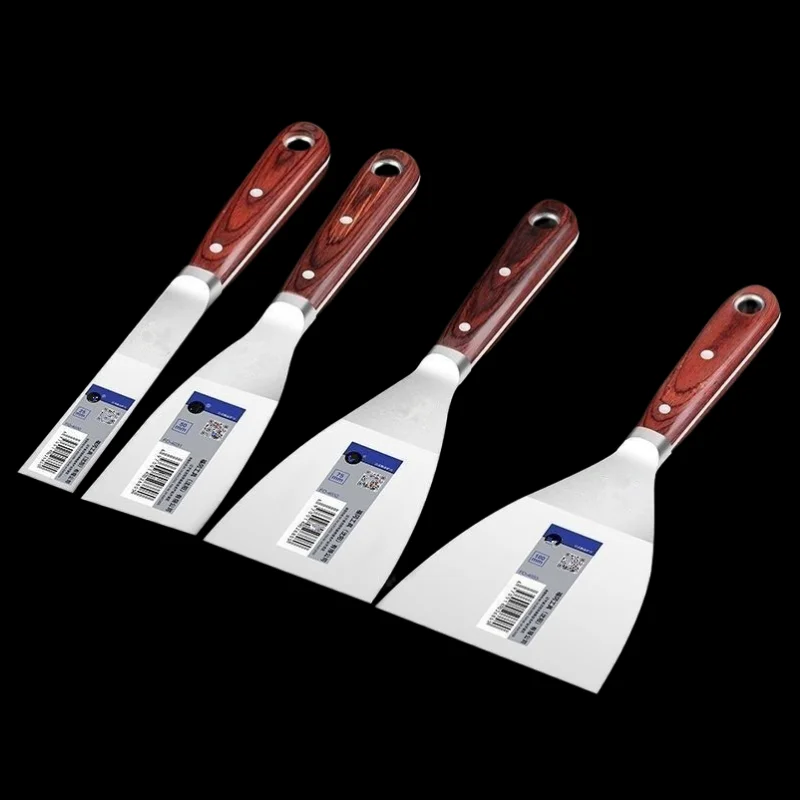 4PCS Set Hight Quality Stainless Steel Putty Scraper Knife Blade Shovel Tiling Wall Plastering Trowel Hand Construction Tools