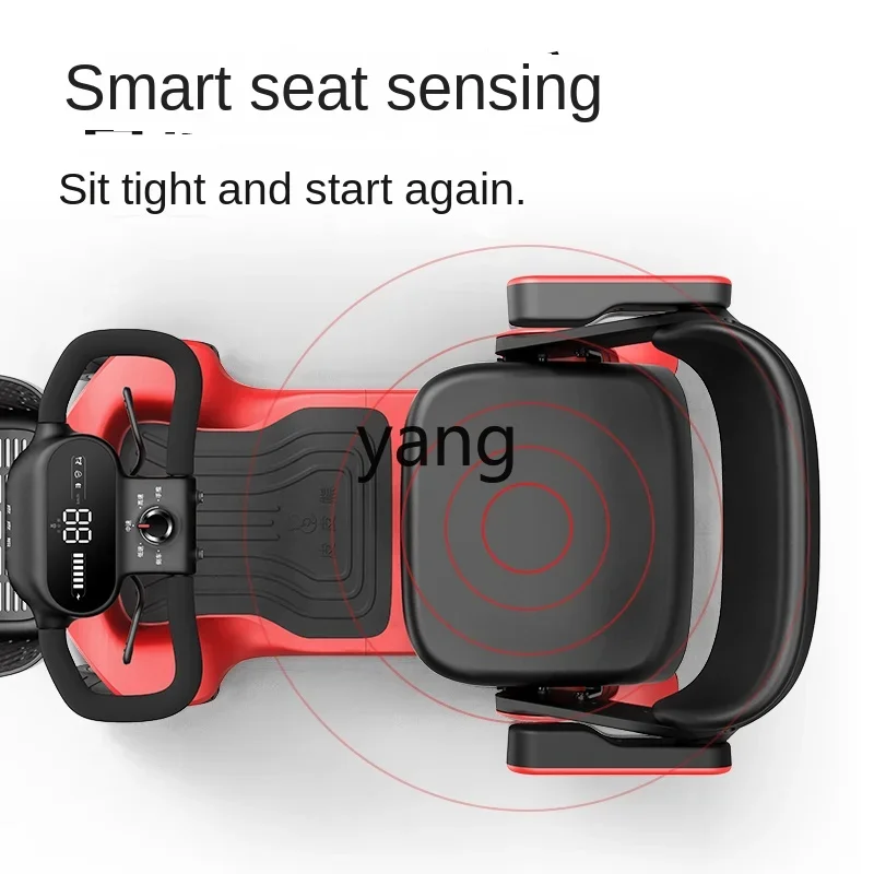 LTT electric tricycle for the elderly, smart folding moped to pick up and drop off children