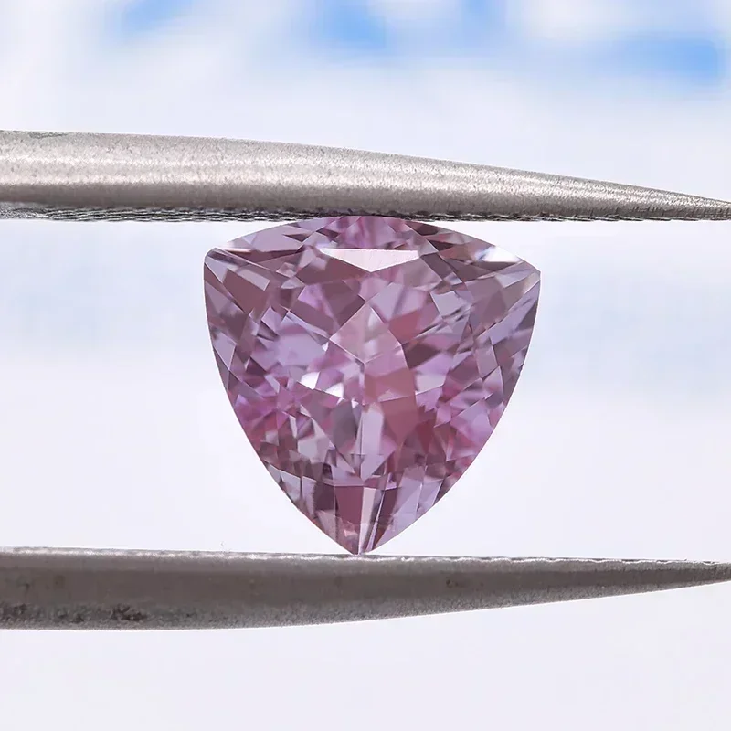 

NEW Laboratory Alexandrite Stone Trillyon Shape Purple Color Charms Beads Selectable AGL Certificate for Diy Jewelry Making mate