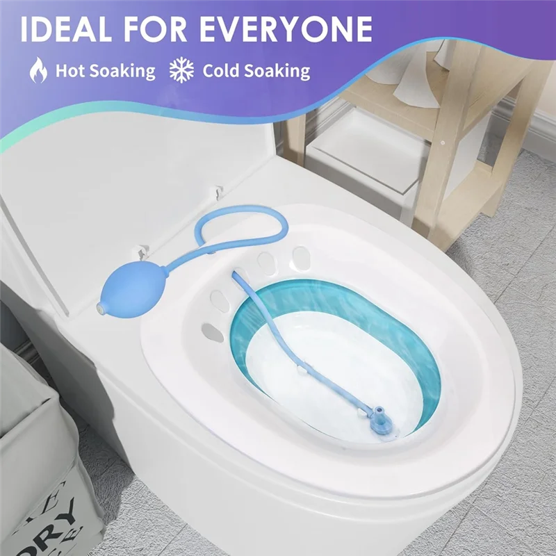 BAAG-Sitz Bath, Sitz Bath สําหรับริดสีดวงทวาร, Sitz Bath สําหรับที่นั่งชักโครก, การดูแลหลังคลอด, ที่นั่งอบไอน้ําสําหรับผู้หญิง, Flusher Hose