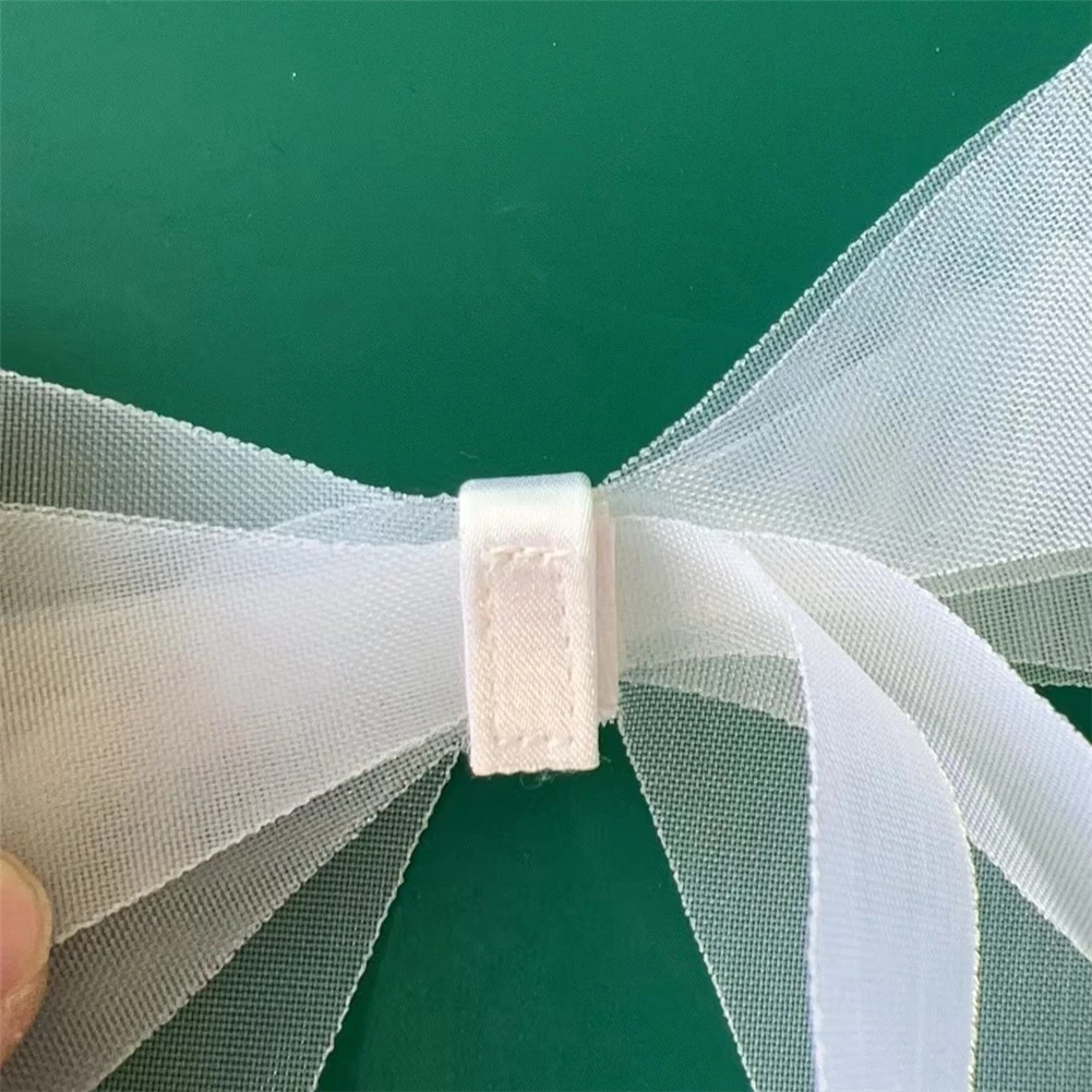 White mesh bow shoe flower accessories wedding shoe flower black mesh flower detachable paste bow