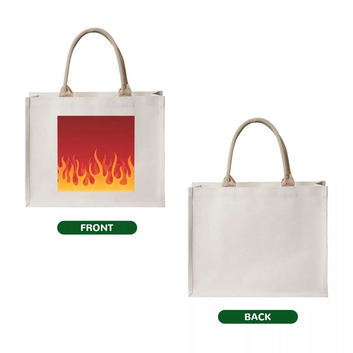 Fire and flames: burning, hot, red background Tote Bag shopper bag women Lady bag Cloth bags bags luxury women