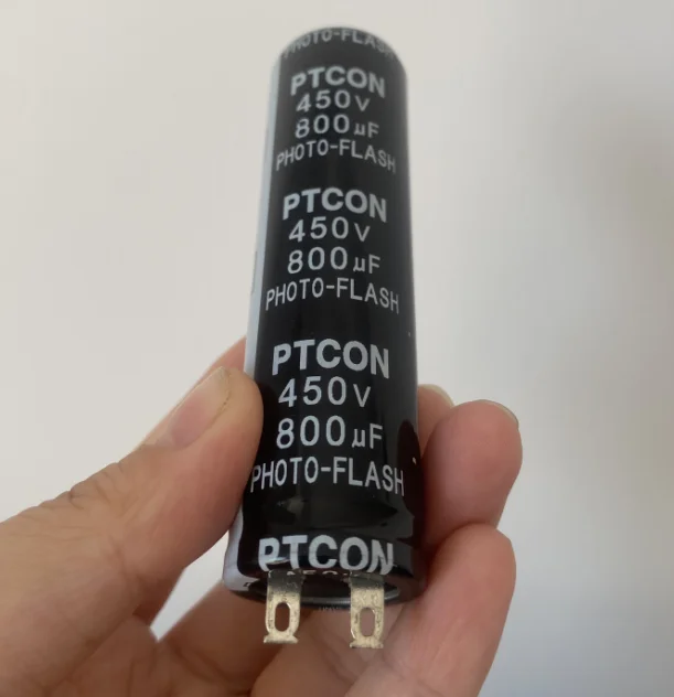 1pc 450v800uf photo flash capacitor 800uf450v 25*90mm