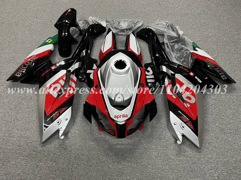 4Gifts New ABS Motorcycle Fairings Kit Fit For Aprilia RS125 06 07 08 09 10 11 RS 125 2006 2007 2008 2009 2010 2011 Red Silver