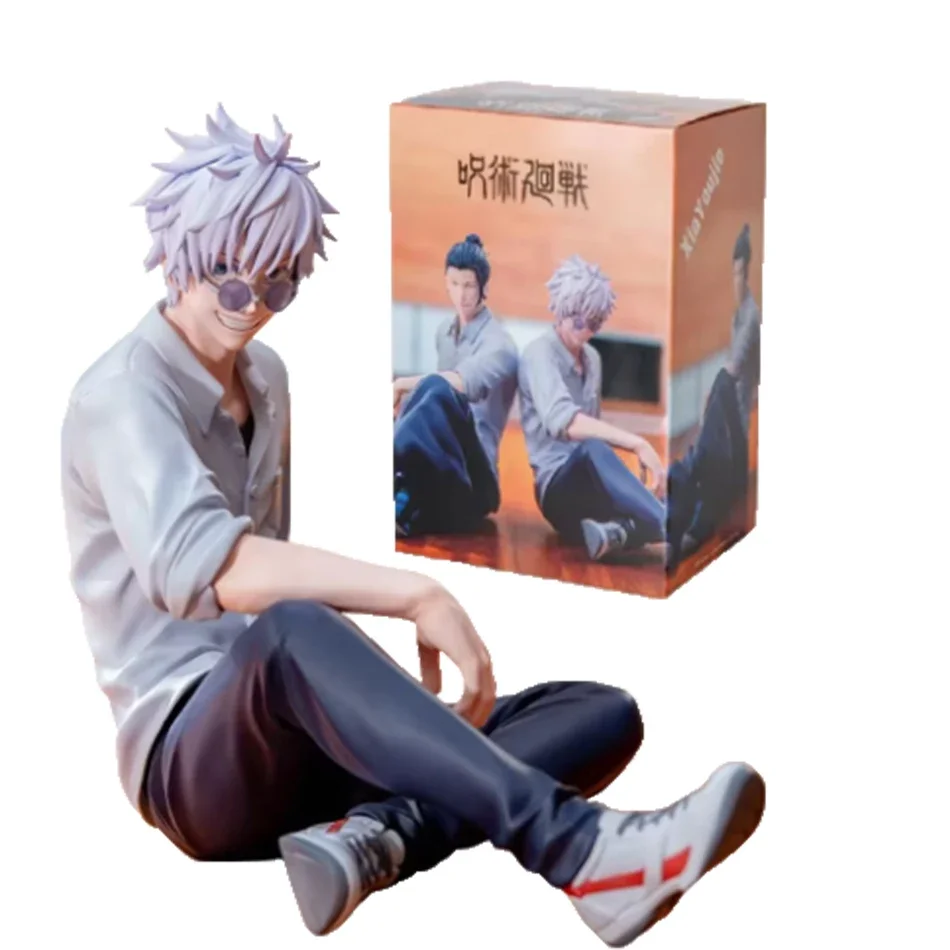 Jujutsu Kaisen Anime Satoru Gojo & Geto Suguru Yumemirize Sitzende Pose Sammlermodell Geschenk Spielzeug Actionfigur PVC