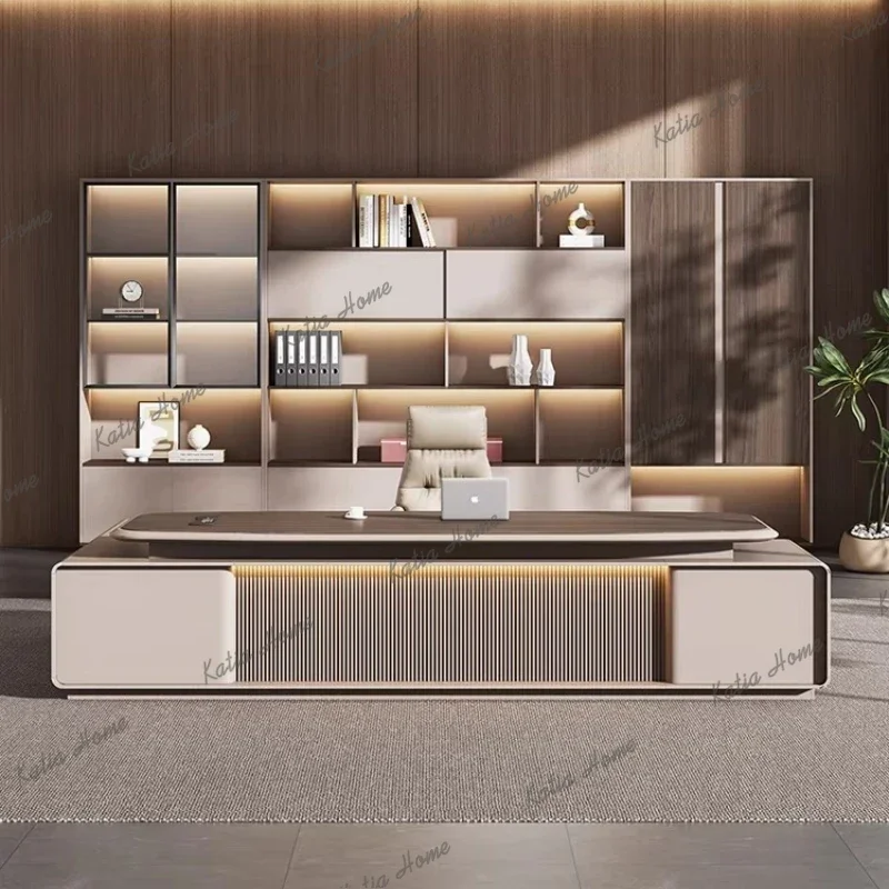 PG Multi functional baking paint Computer desk Modern Minimalism l shaped desk bureaux de travail mesa para escritório furniture
