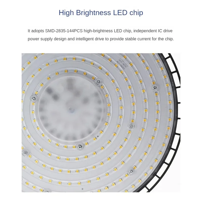 200 واط 6500 كيلو ضوء أبيض بارد مصباح ليد للتعدين الصناعة التجارية سوق مستودع المرآب ورشة عمل صناعية
