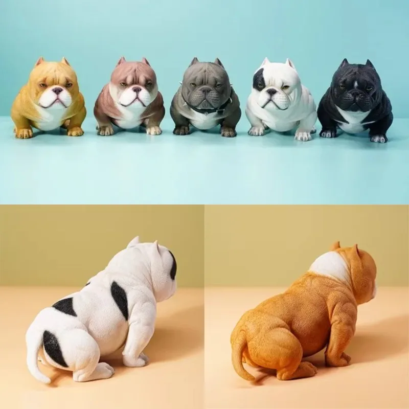 

Модель собаки JXK 1/6 Scale Mini Bully Resin Cute Milk Killer, имитация домашнего питомца, для коллекционных игрушек и декора, 12 дюймов