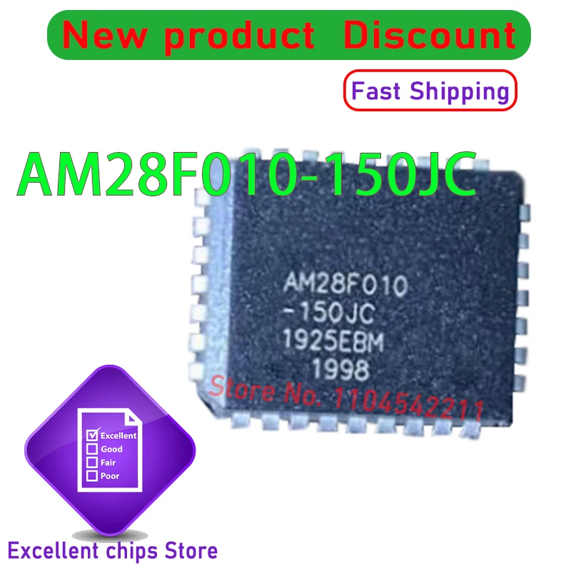 

(50 шт.) 100% новый набор микросхем AM28F010-150JC AM28F010-120JC AM28F010 28F010 PLCC-32