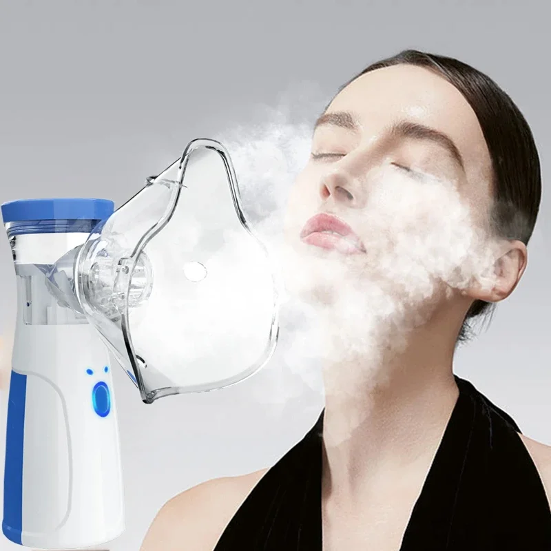 Nano Ion 2‑in‑1 Facial Steamer & Humidifier – Skin‑Moisturizing Mist with Water Tank for Revitalized Air and Face