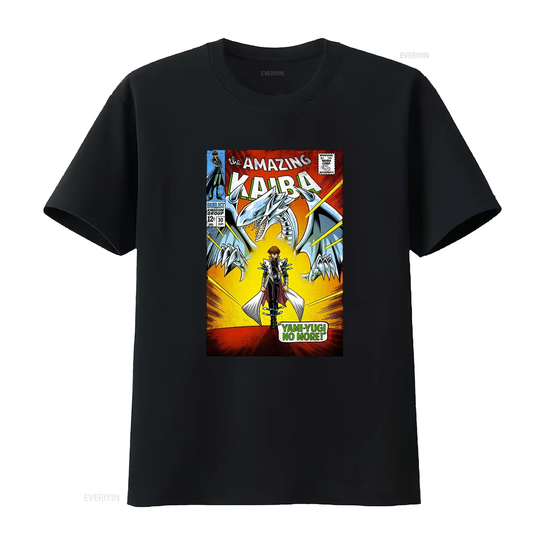 The Amazing Kaiba T Shirt Yu Gi Oh  Sizes ANI 179002 vintage Washed Top For Everyday Wear Unisex designer clothes streetwear