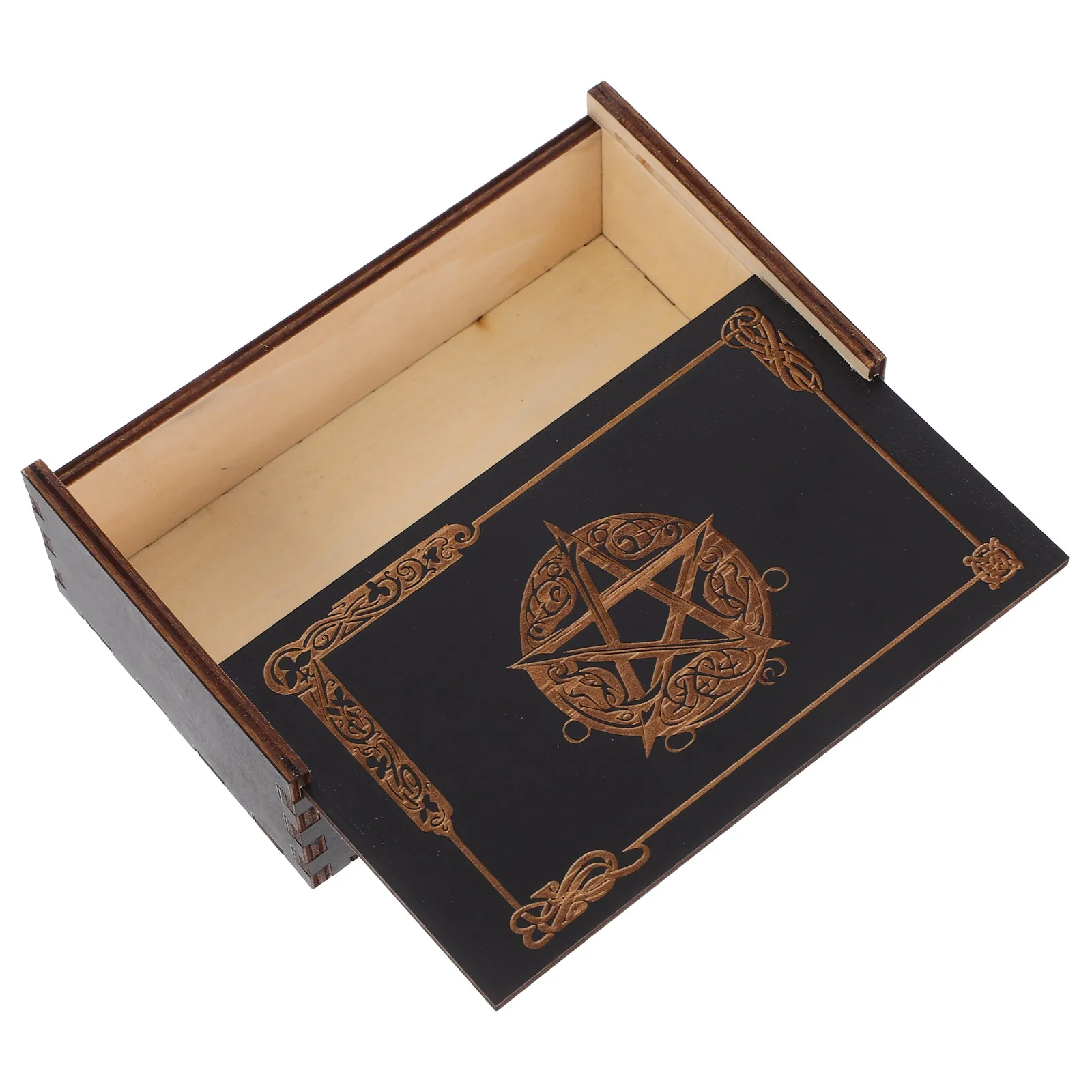 

Wooden Tarot Card Storage Compact Organizer Holder Small Decorative Trinket Box Tarot Enthusiasts Gift Case Container Game Cards