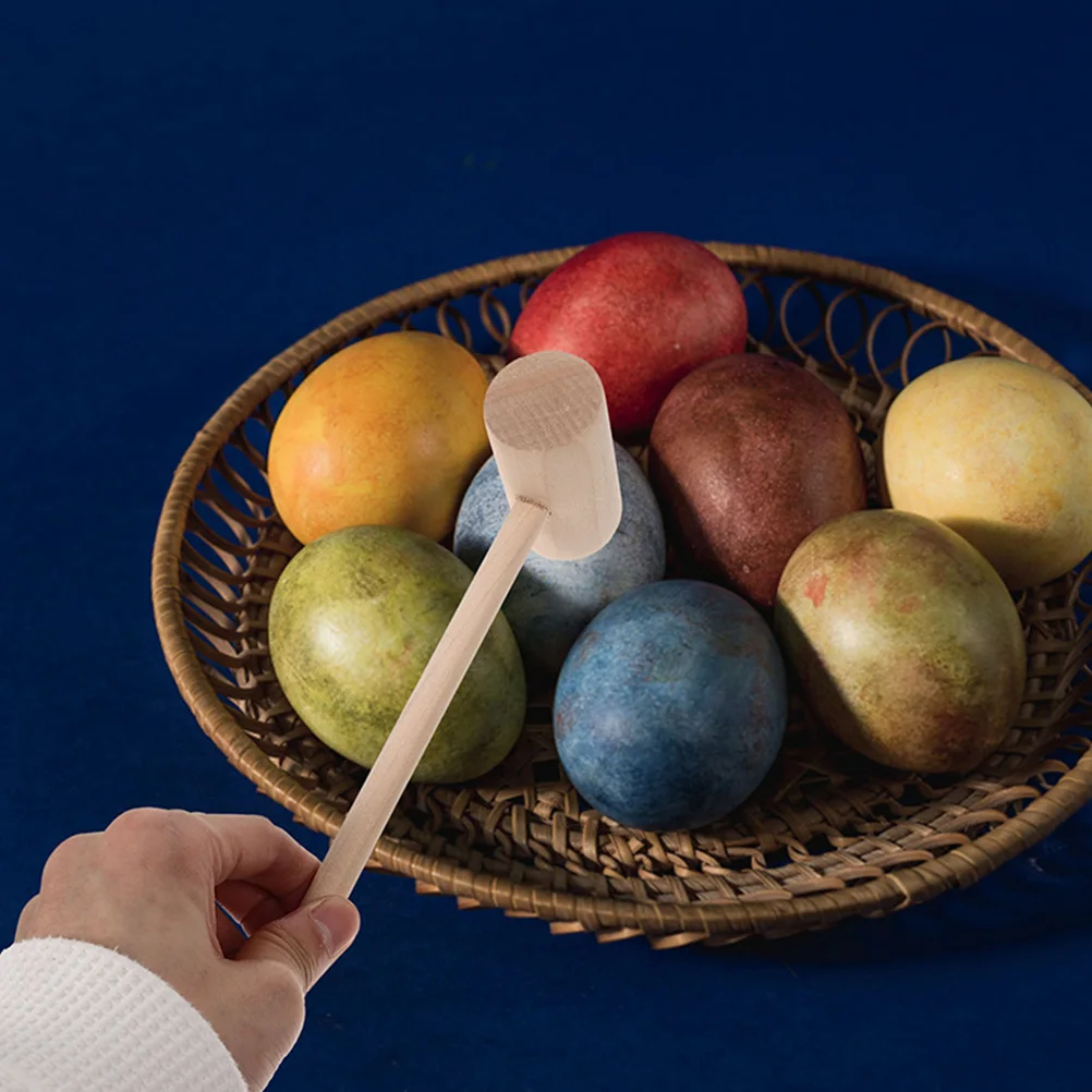 

3Pcs Wooden Seafood Mallets Crab Mallets Mini Kitchen Hammer Shell Cracker Multifunctional Meat Tenderizer Tool