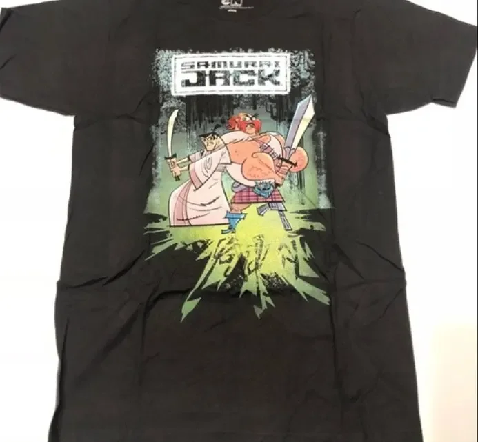 Samouraï Jack T-shirt noir nouveau coton