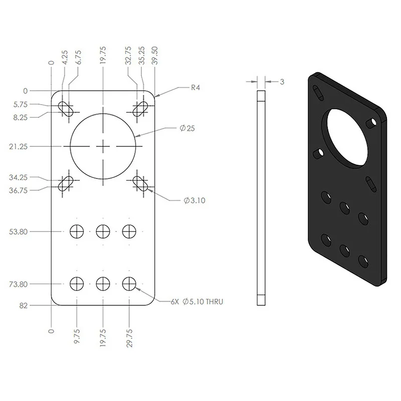 3D Printer 1/3/5 Pieces OpenBuilds NEMA17 Stepper Motor / 42 Stepper Motor Series Mounting Bracket, V-Slot Aluminum Alloy