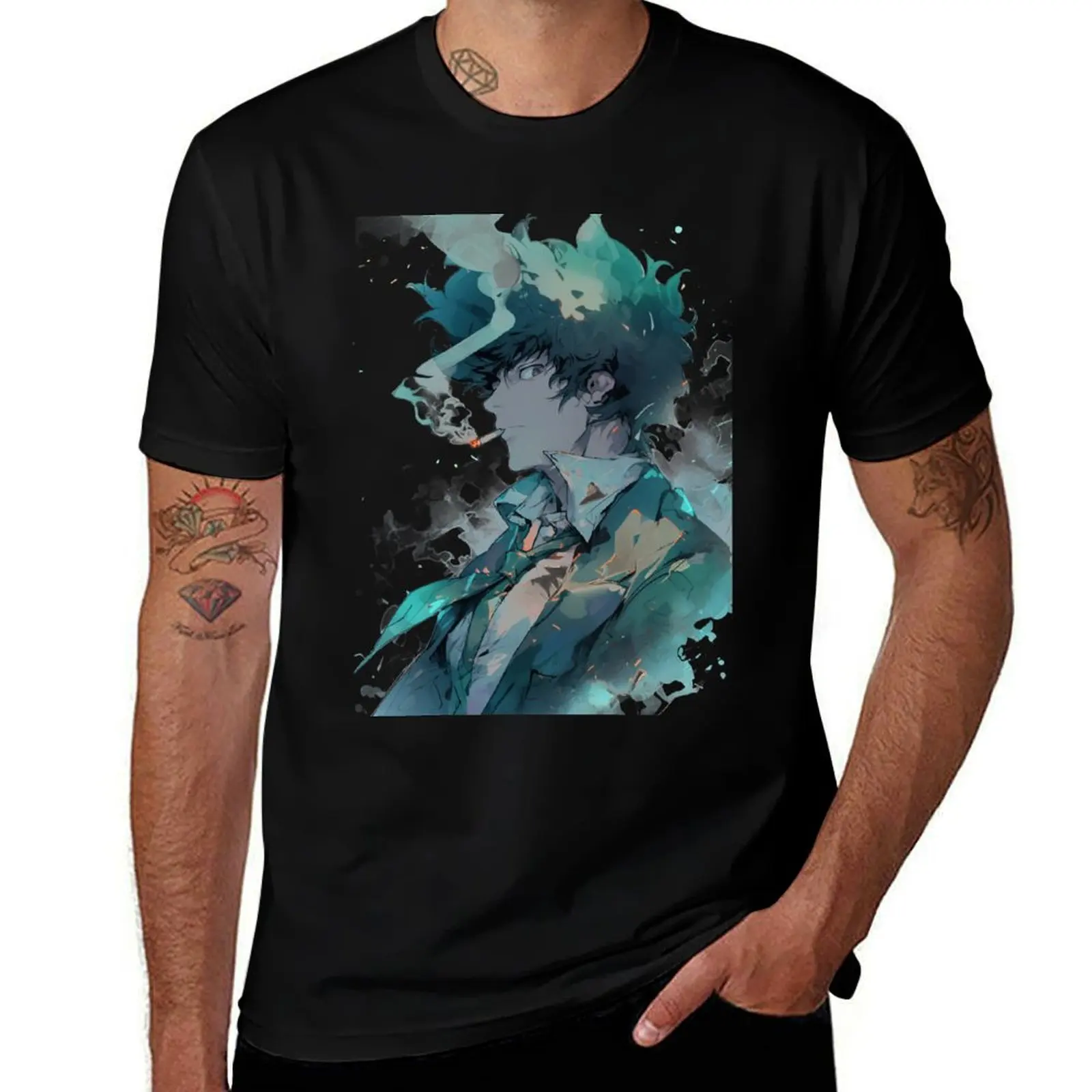 Space Cowboy - Spike Spiegel T-Shirt Running Performance Short Sleeve Tee T-Shirt