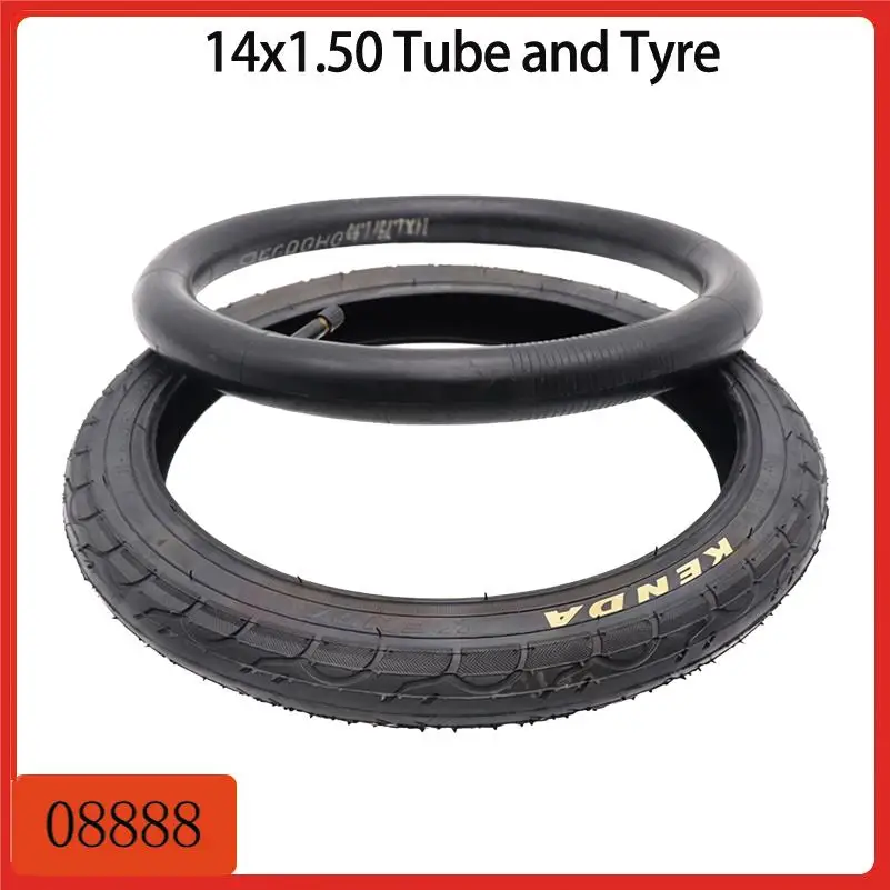 Durable 14x1.50 bicycle inner tube and outer tire combo designed for long-lasting cycling adventures