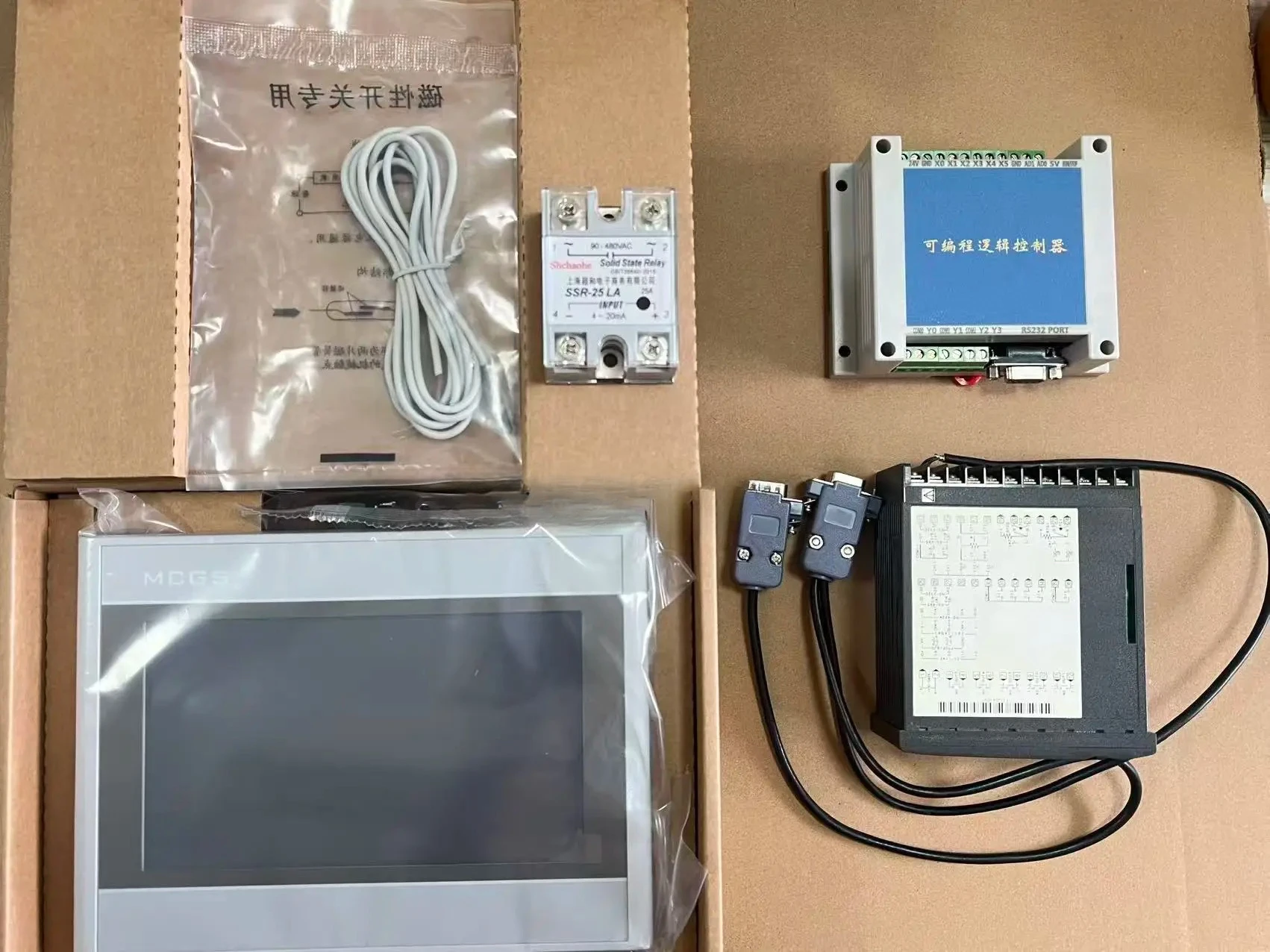 Repair LCD screen equipment pulse pressing machine control system touch screen temperature controller PLC logic controller