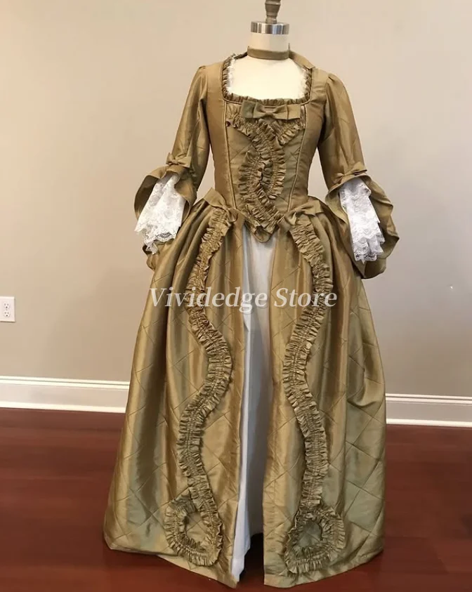 

Customized Women's Victorian Prom Dresses Edwardian Era Duchess Tea party Vintage Dresses Evening Gowns