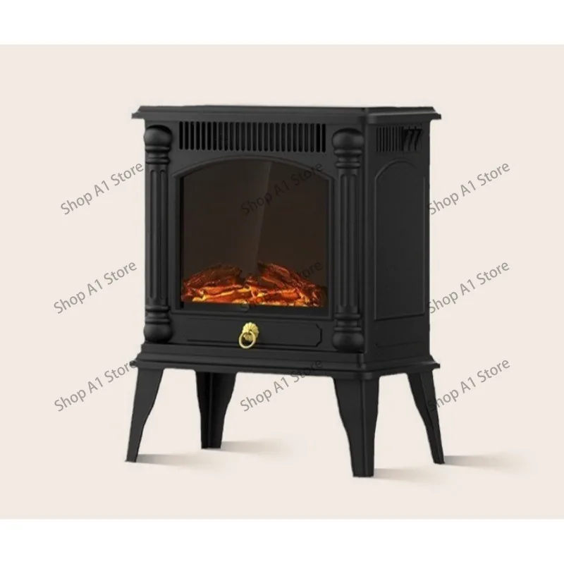 220V 3D Atomizing Electric Fireplace Heater, Simulated Flame Space Heater, Energy Saving & Quick Heating