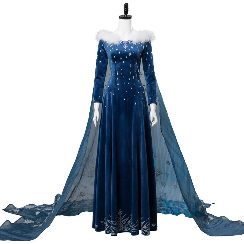 

Elsa Cosplay Costume Queen Dress Party Dress