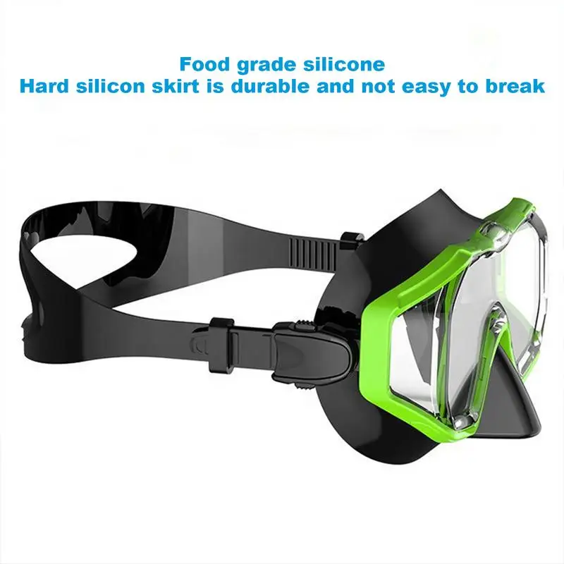 Gafas de natación con cubierta para la nariz, antiniebla, transparentes, para buceo, snorkel, equipo de snorkel, gafas de piscina impermeables para niños y adultos